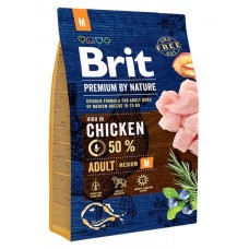 Brit Premium Adult Medium M корм для собак средних пород с курицей 3 кг